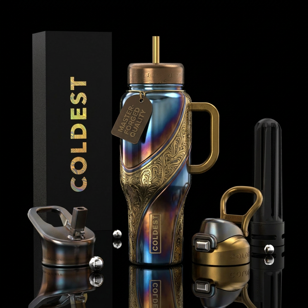 Tumbler inspired by histories finest weaponsmiths water bottle design