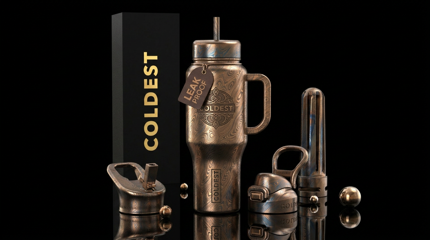 Tumbler inspired by histories finest weaponsmiths water bottle design