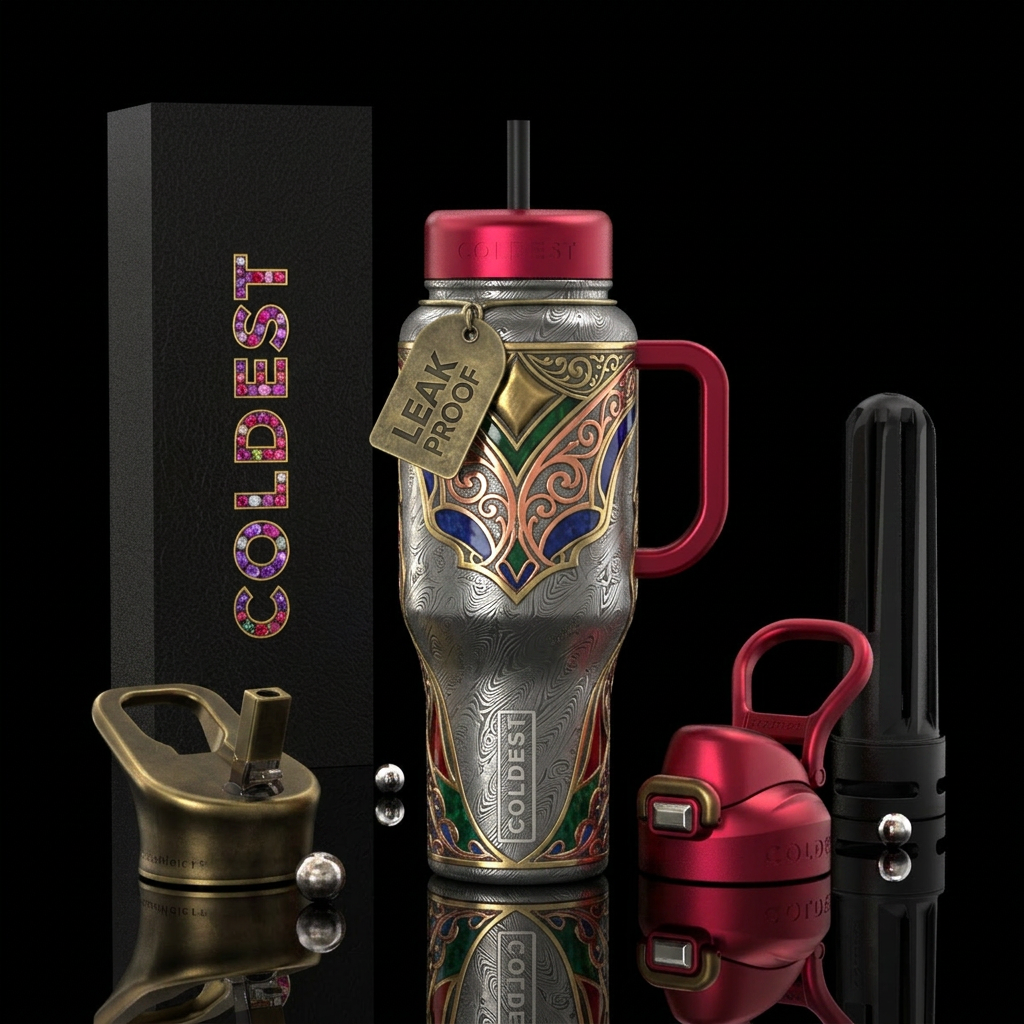 Tumbler inspired by histories finest weaponsmiths water bottle design