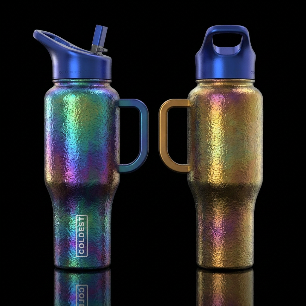 Tumbler inspired by a ancient tumbler, realism, pl... water bottle design