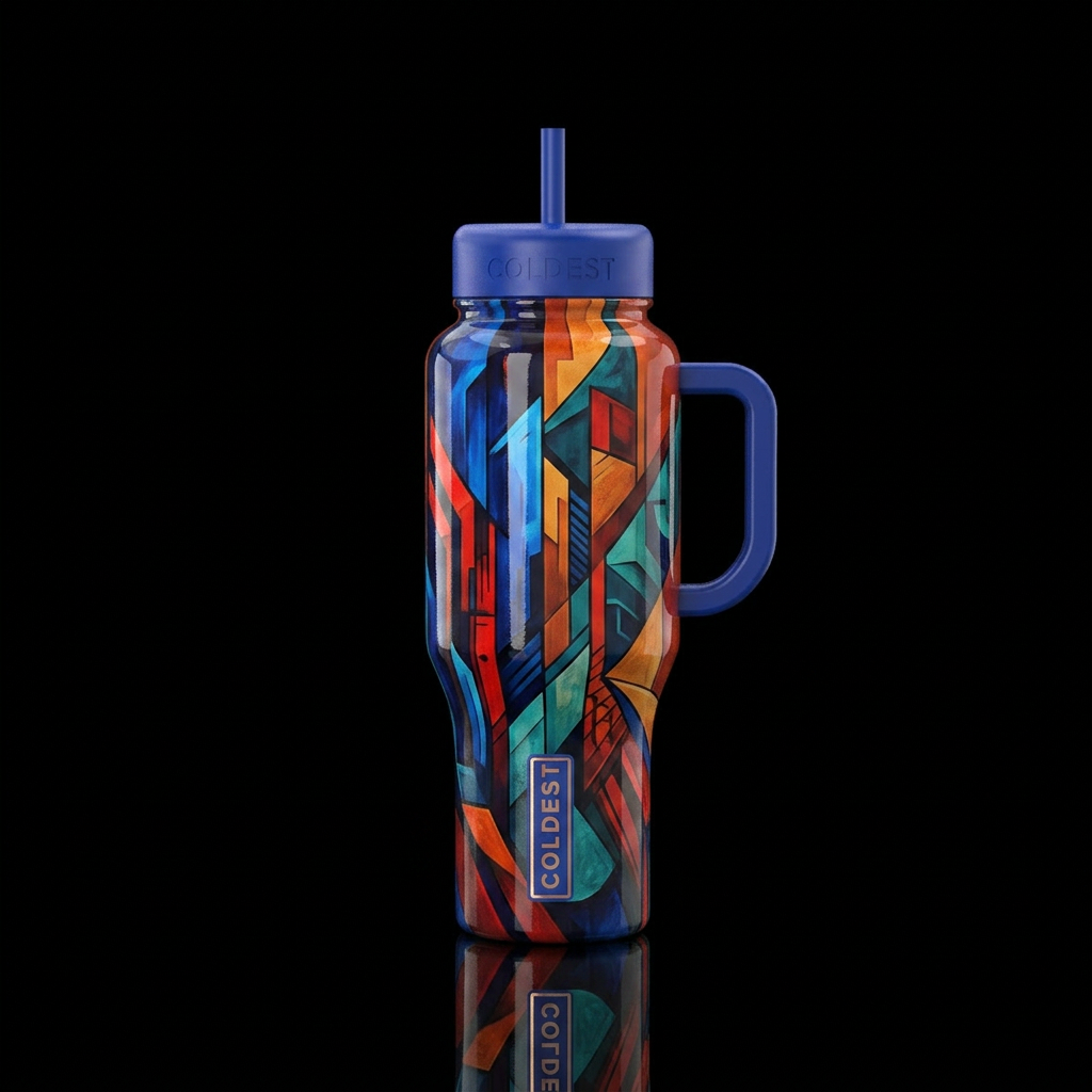 Tumbler resembles the perfect masculine bottle water bottle design