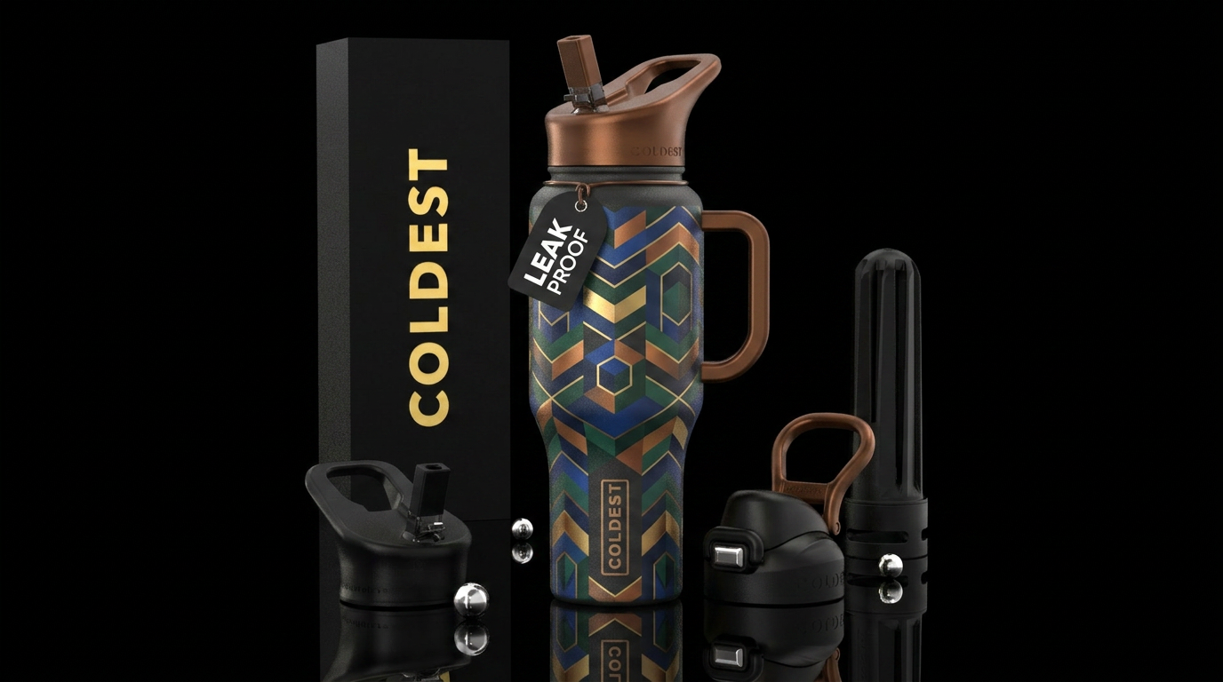 Tumbler resembles the perfect masculine bottle water bottle design