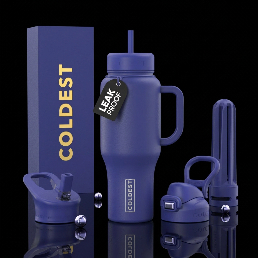 Bottle color Tanzanite,opaque water bottle design