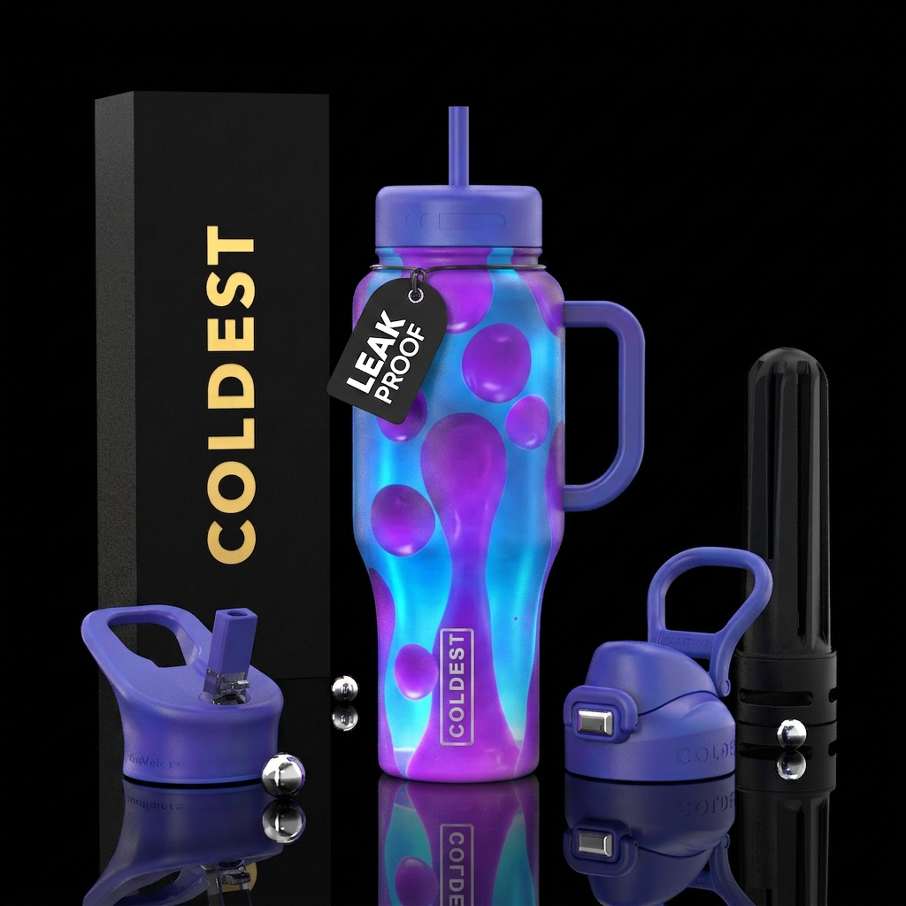 Lava lamp water bottle design