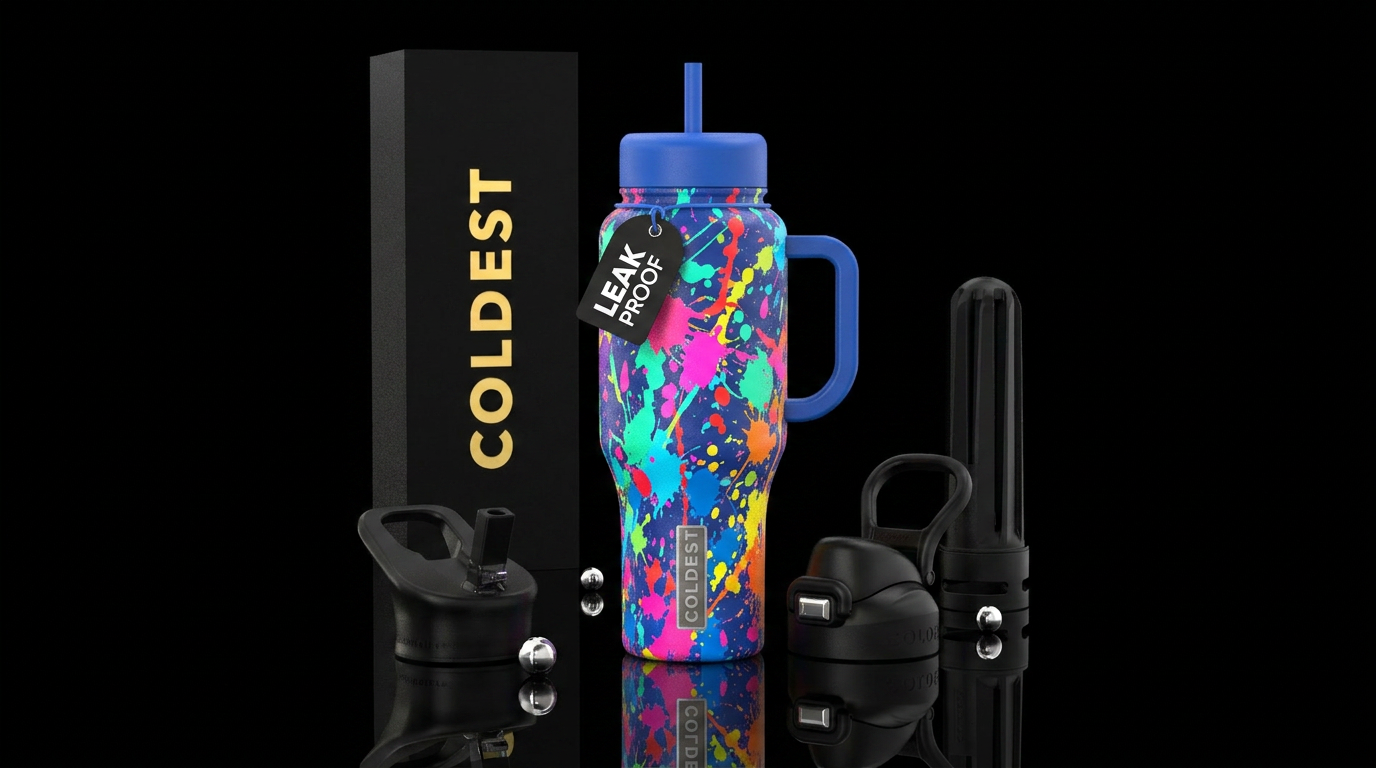 Splat water bottle design