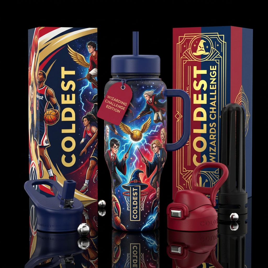 Wizards basketball versus Harry Potter water bottle design