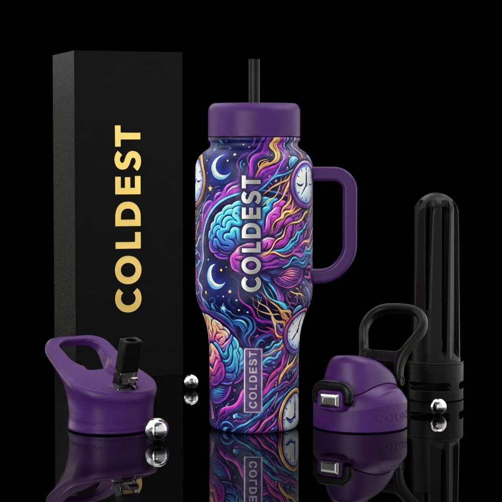 Narcolepsy sleep awareness water bottle design