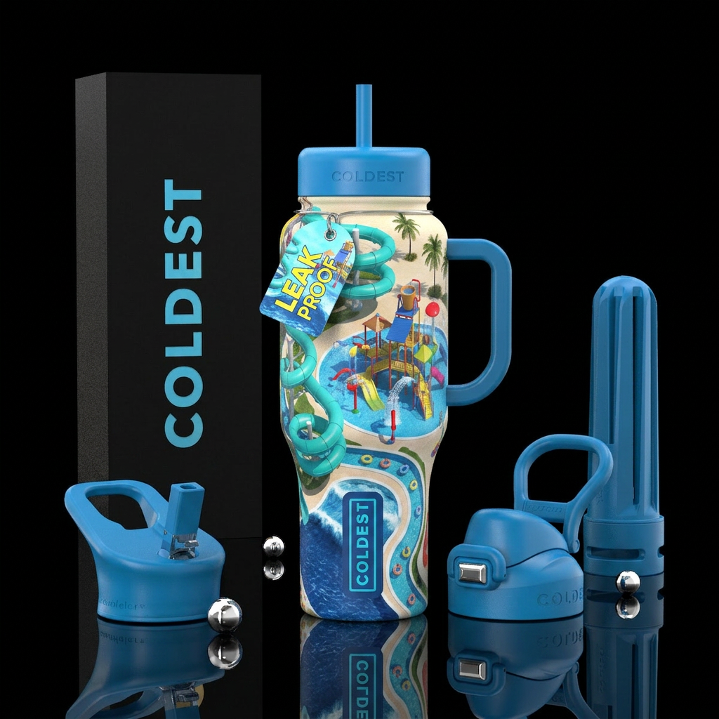 Water park water bottle design