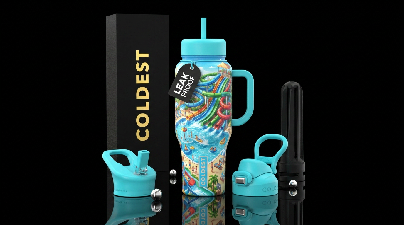 Water park water bottle design