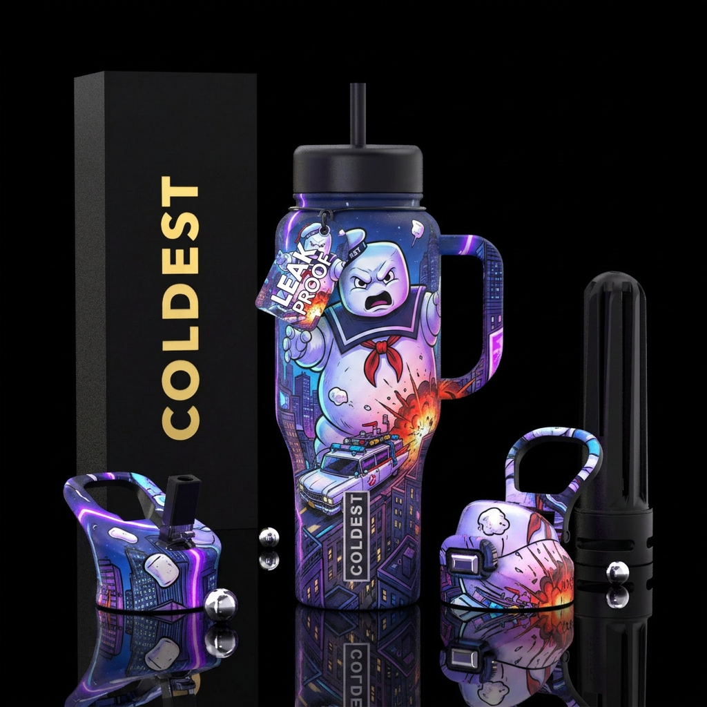 Stay Puft Marshmallow Man (highest potential)  Peo... water bottle design