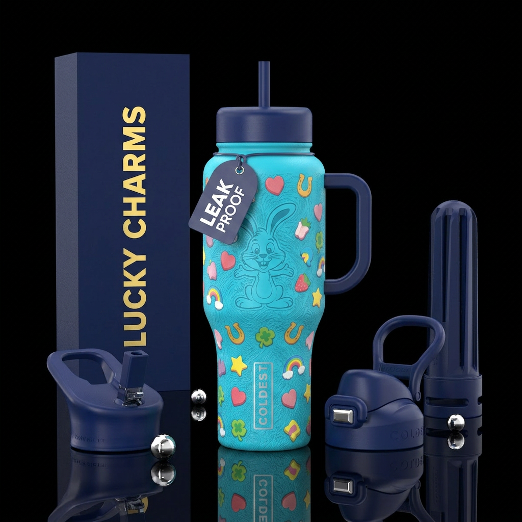 Lucky charms Rabbit water bottle design