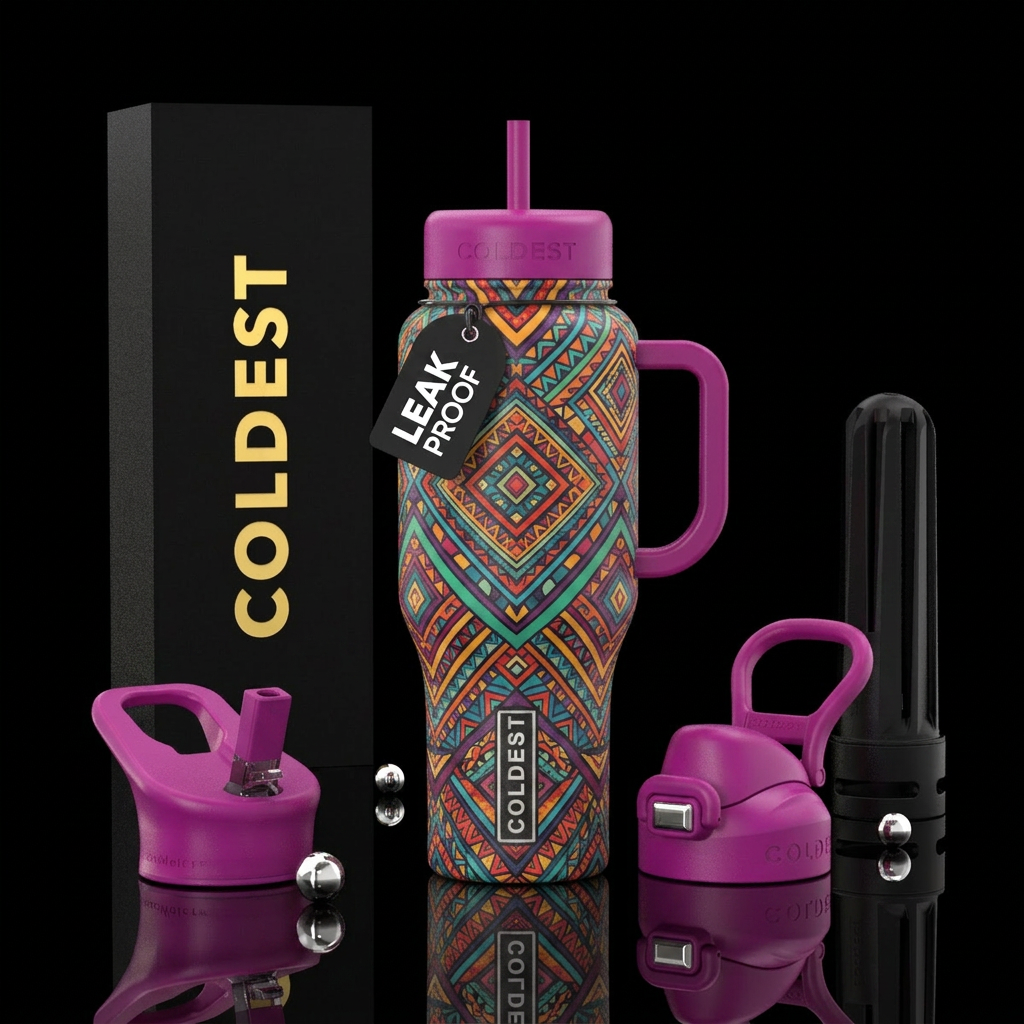 Aztec water bottle design