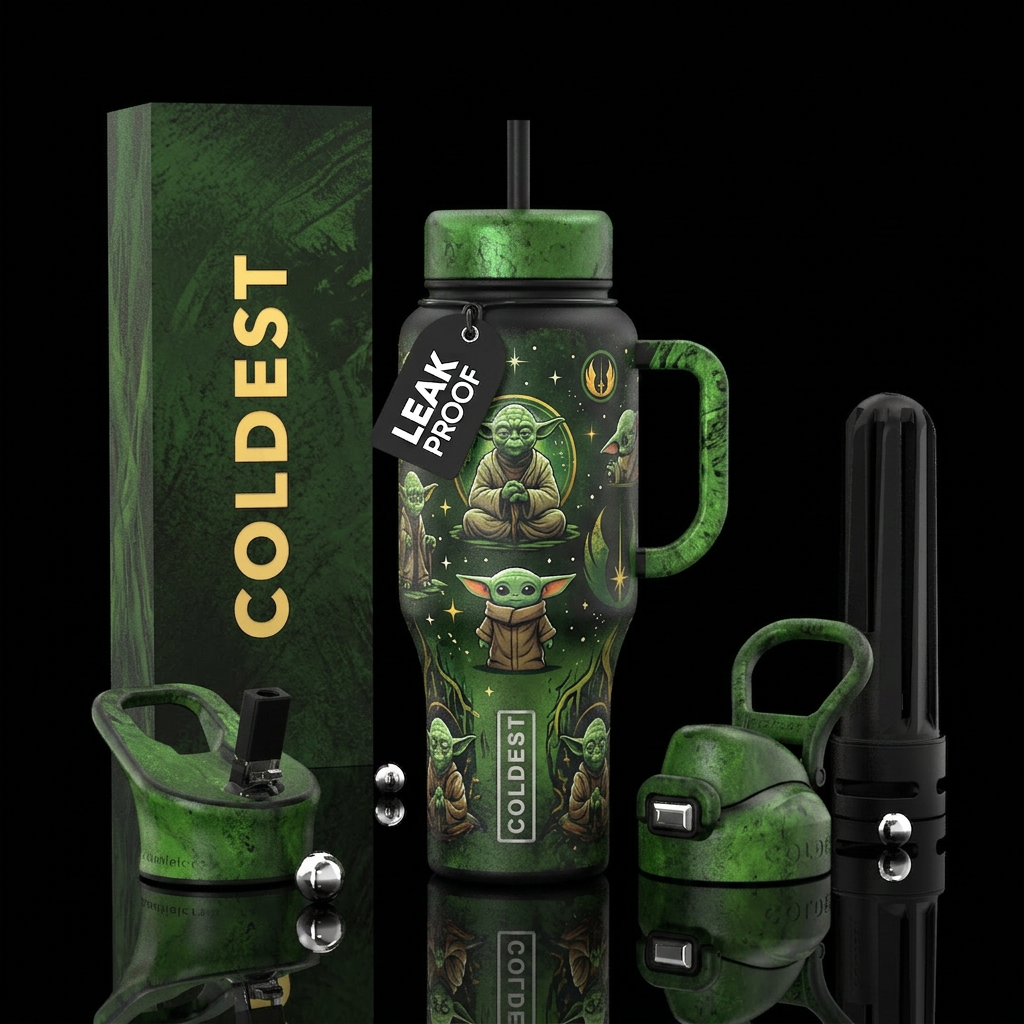 Star Wars  yodia water bottle design