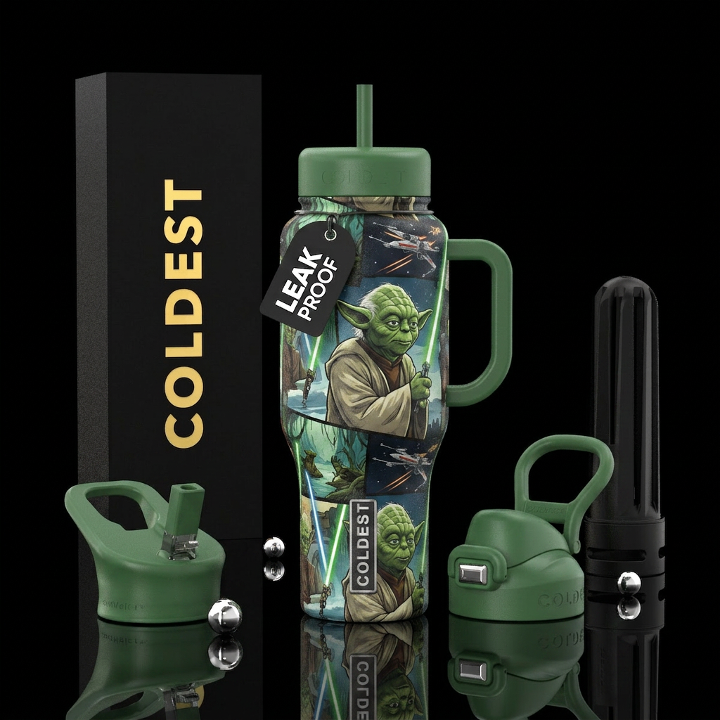 Star Wars  yodia water bottle design