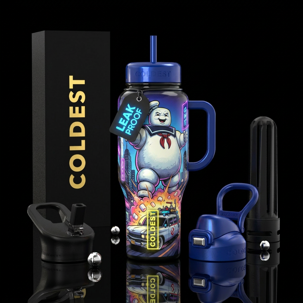 Stay Puft Marshmallow Man (highest potential)  Peo... water bottle design