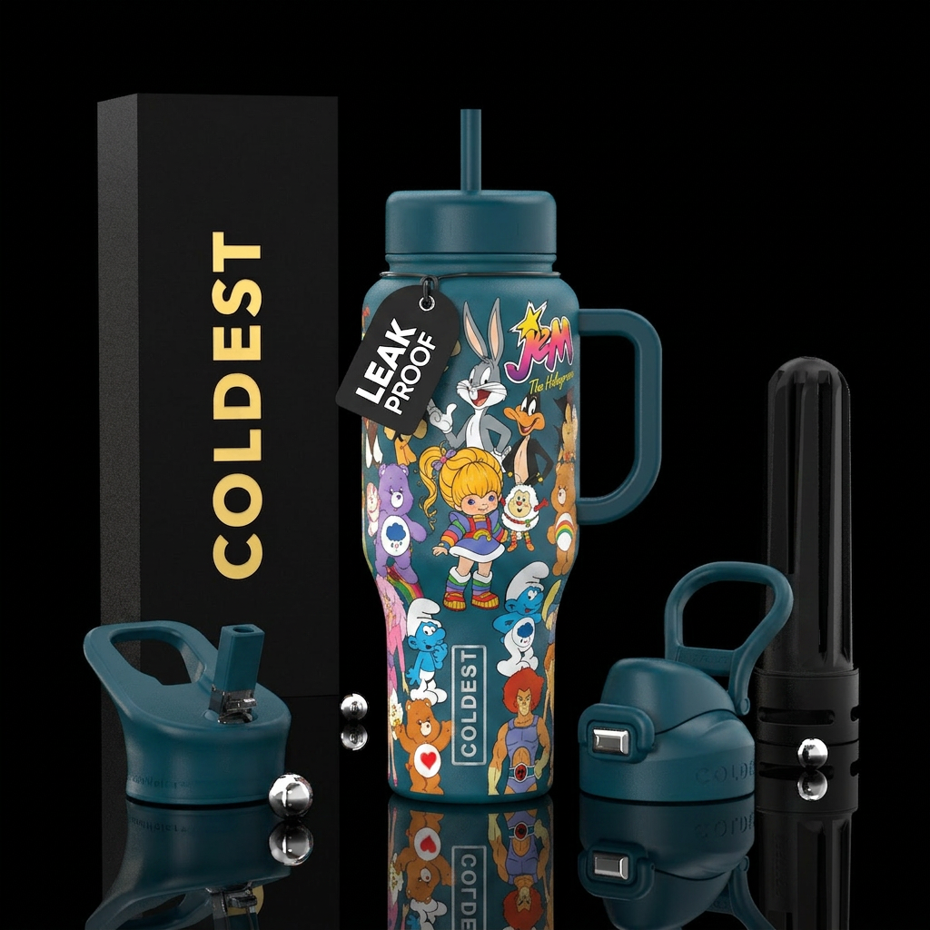 1980’s cartoons: give me all over ever cartoon fro... water bottle design