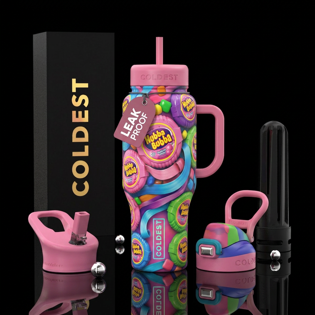 Bubble Gum; make the Hubba Bubba bubble Gum tape r... water bottle design