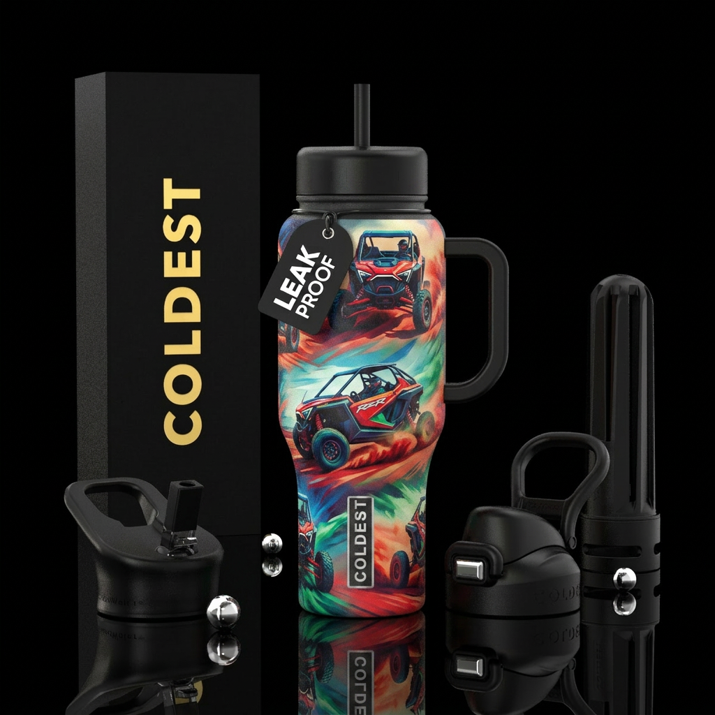 Right Sideways water bottle design