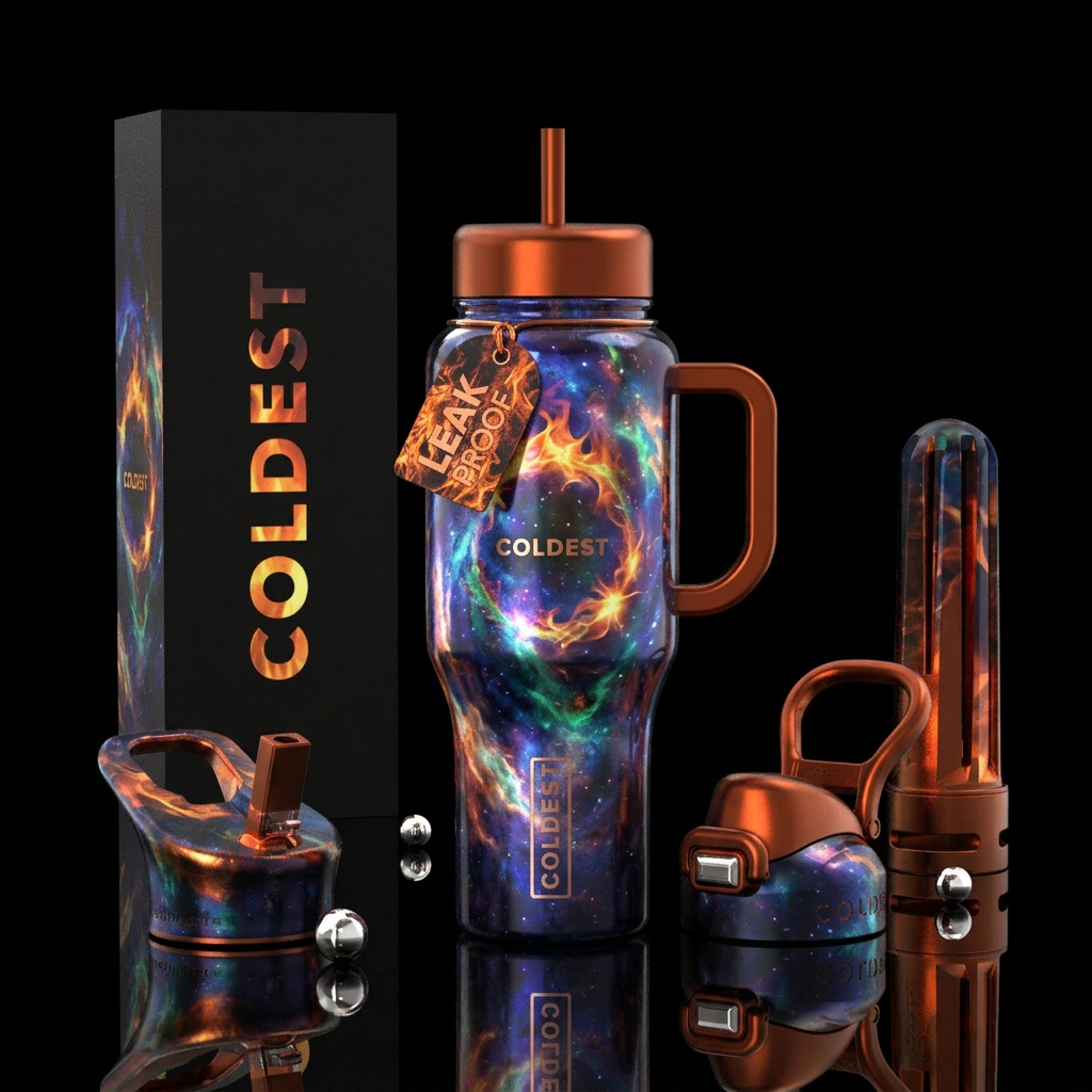 Glowie Fire water bottle design