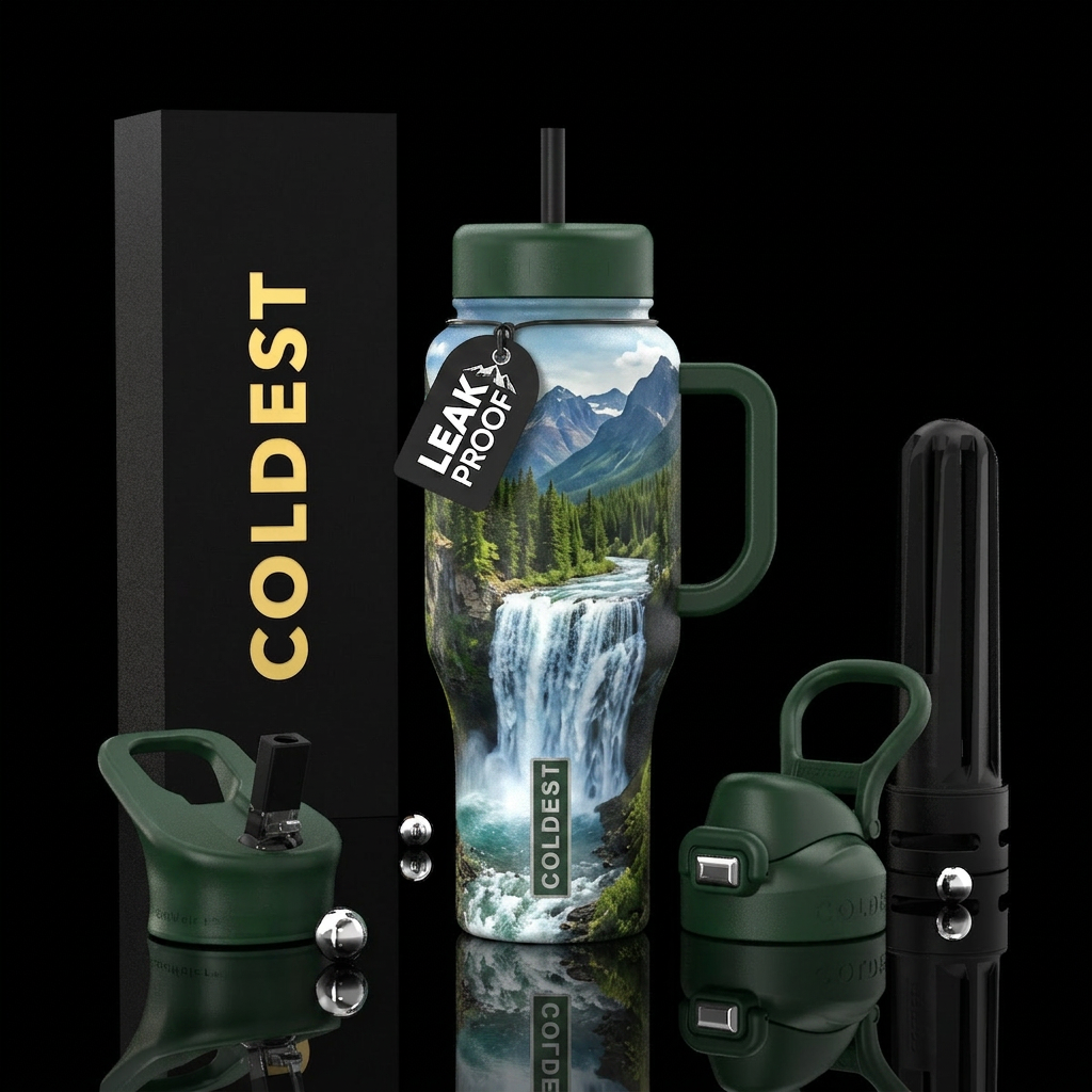 Falls water bottle design