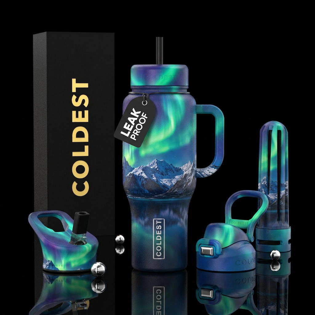 Aurora water bottle design