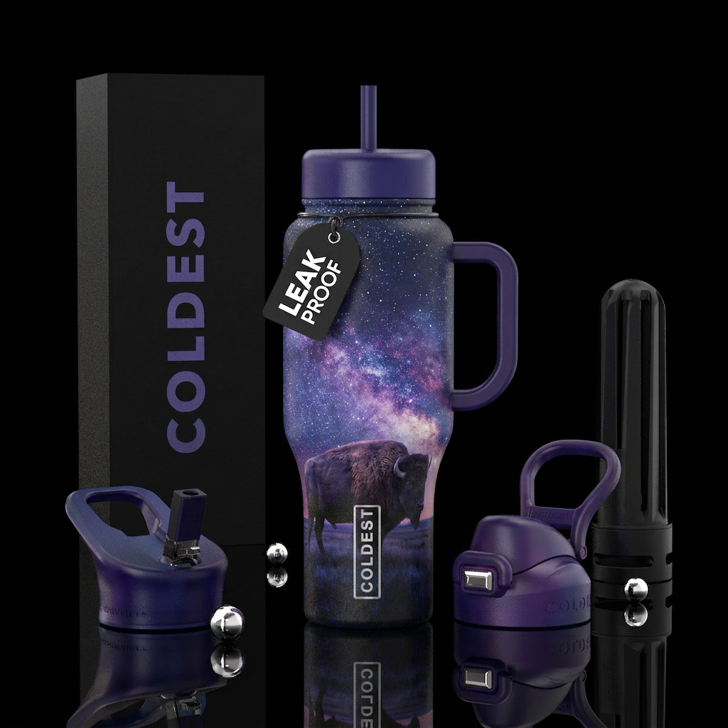 Beautiful buffalo water bottle design