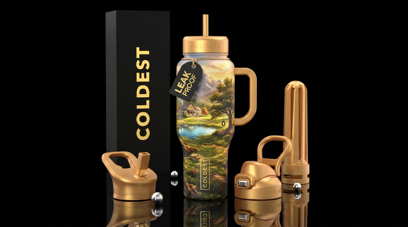 Mountain home water bottle design