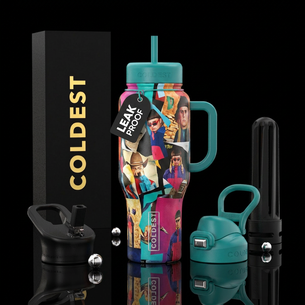 Life goes on water bottle design