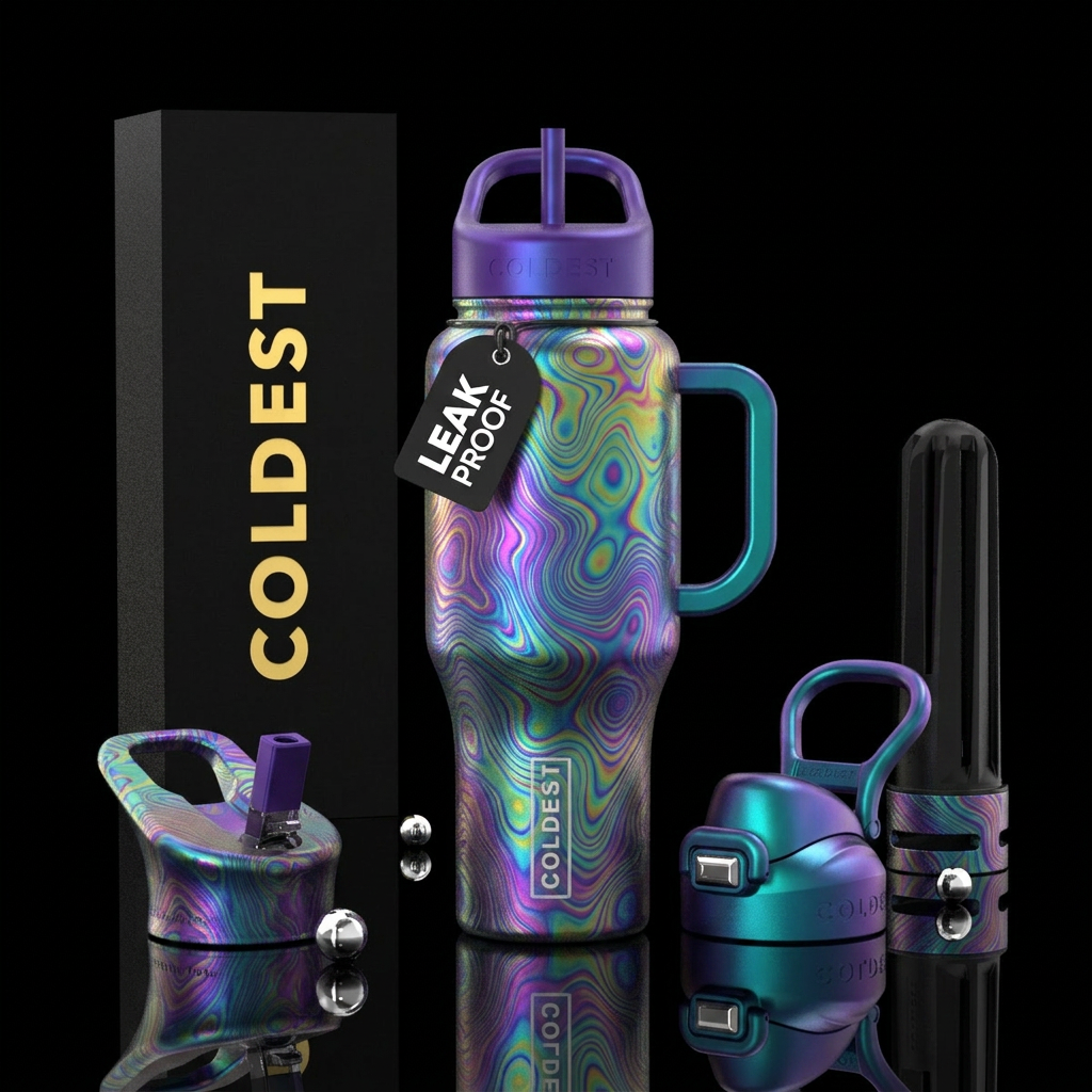 Oil dipped water bottle design
