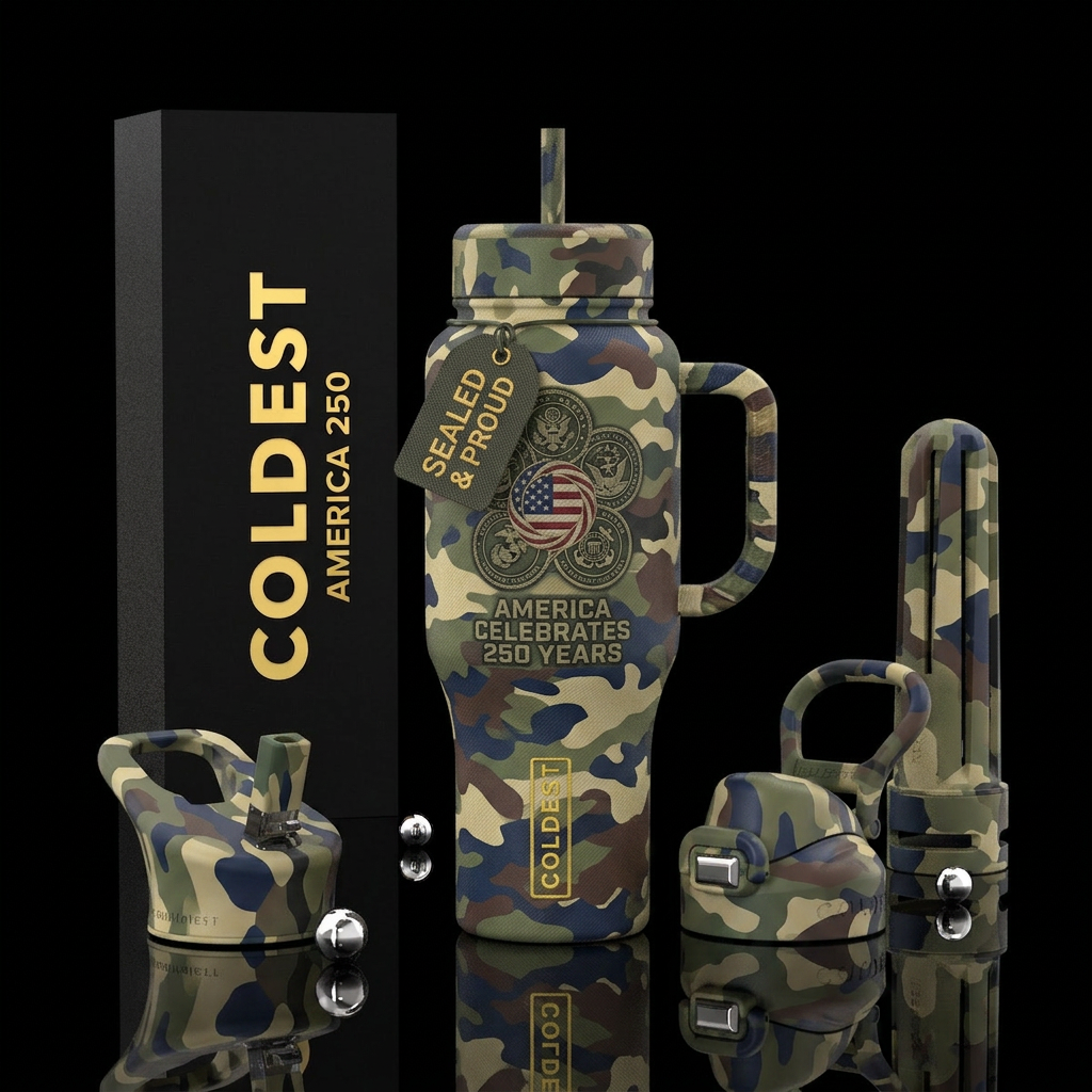 America 250 water bottle design