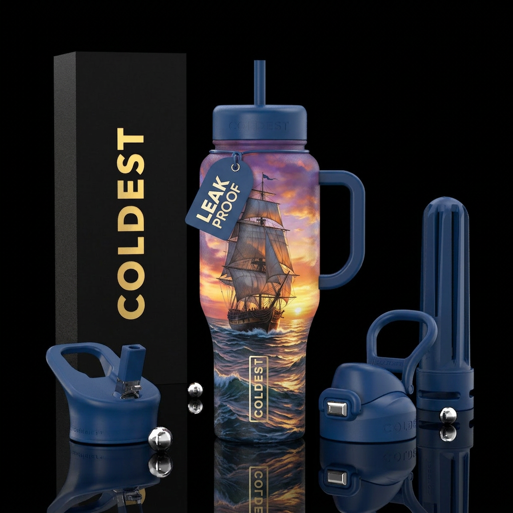 Sunset water bottle design