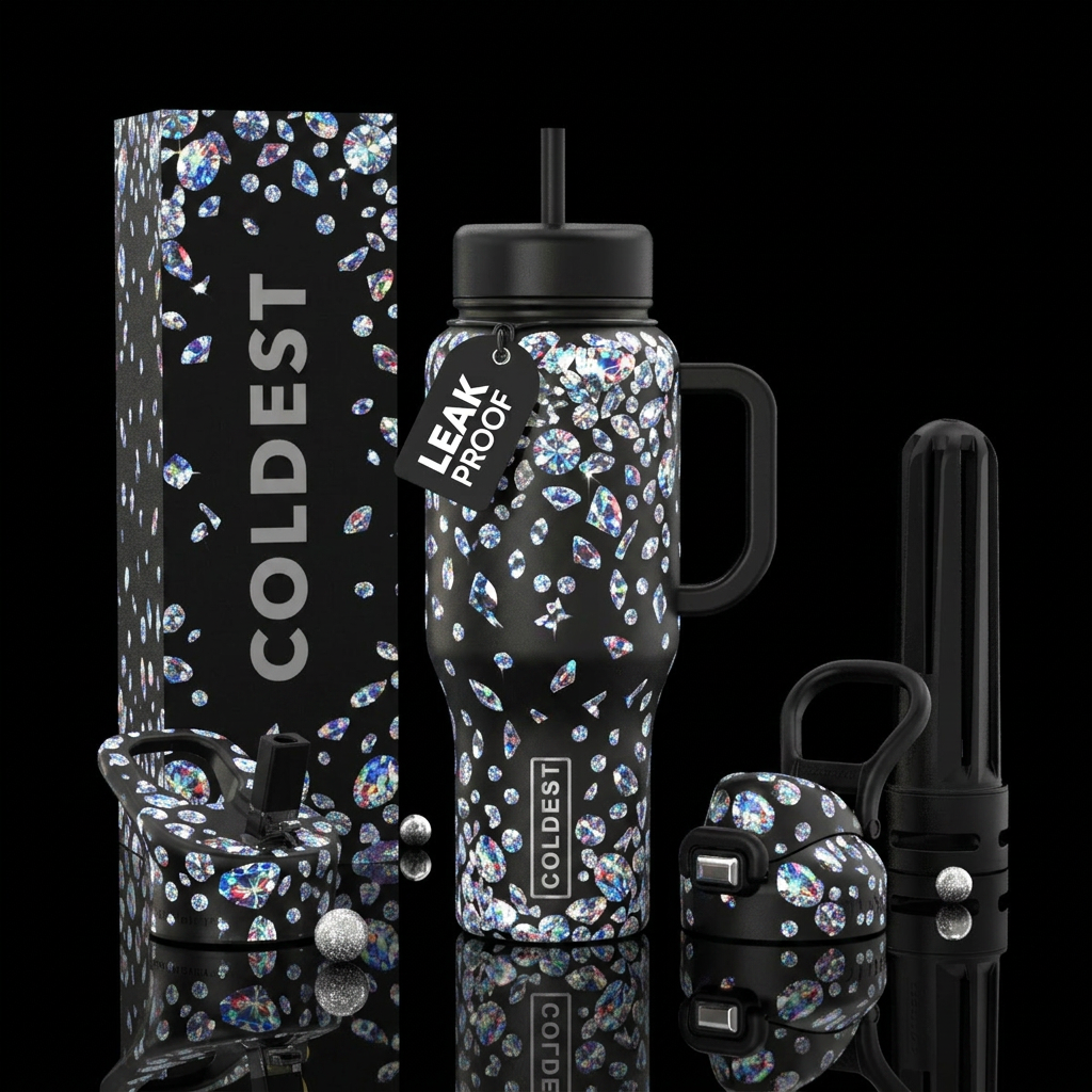 Diamond rain water bottle design
