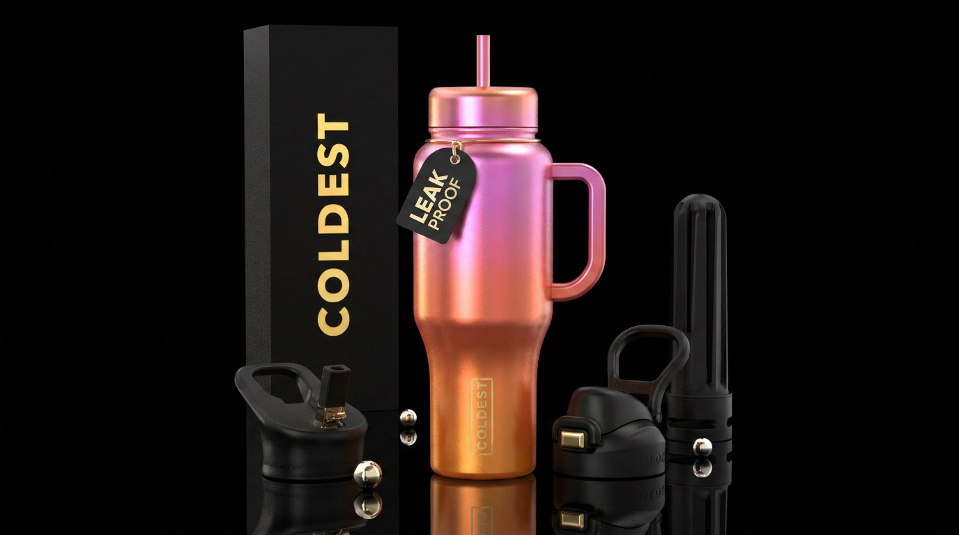Sunset water bottle design