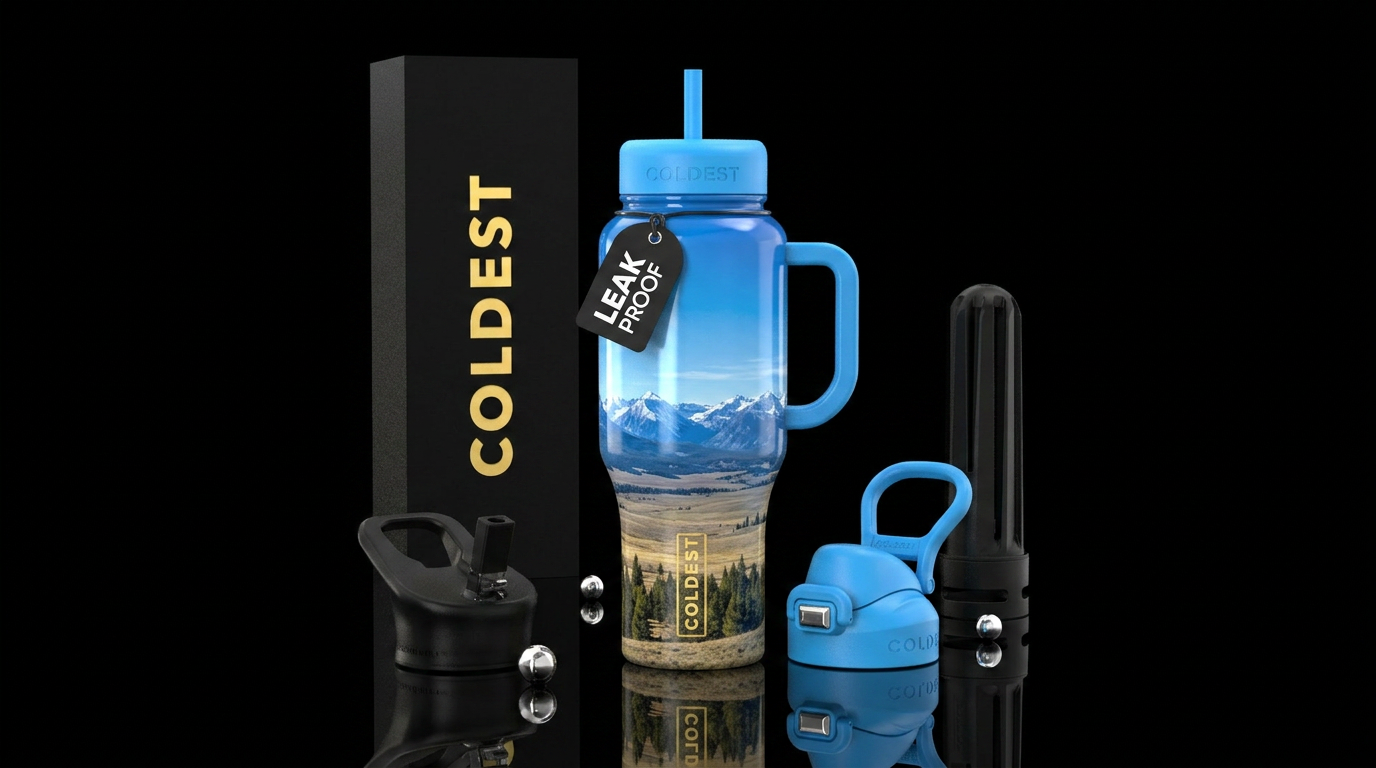 Big sky country water bottle design