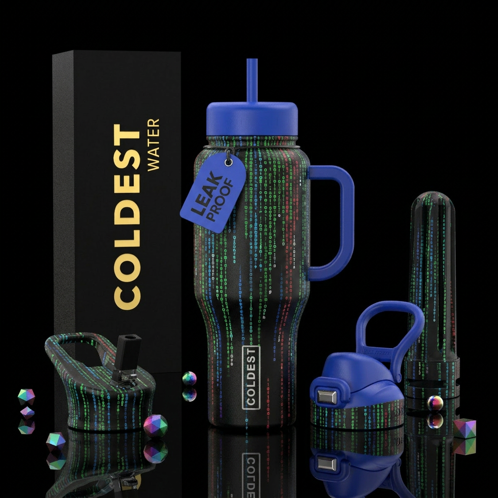 Matrix water bottle design