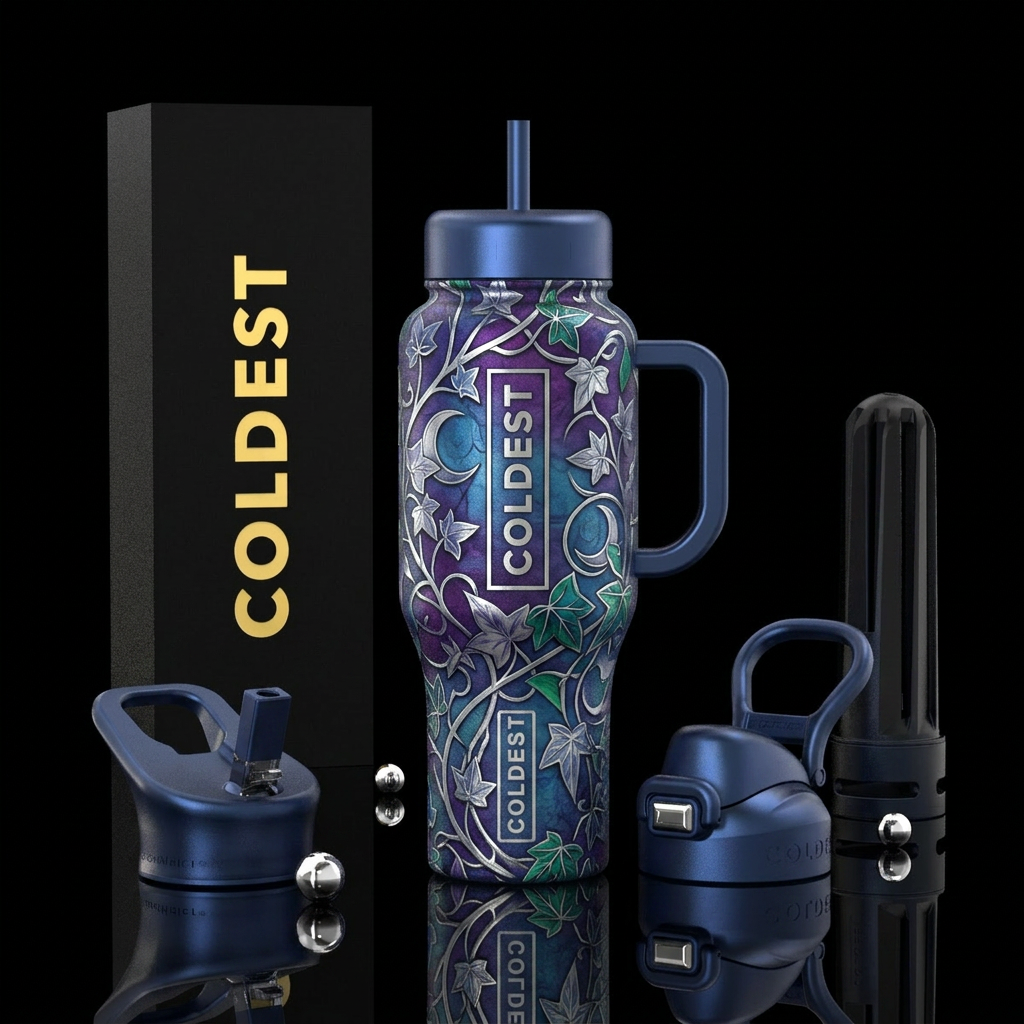 Moonlight Ivy water bottle design