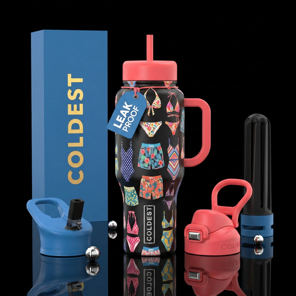 Bathing suit and bikinis water bottle design