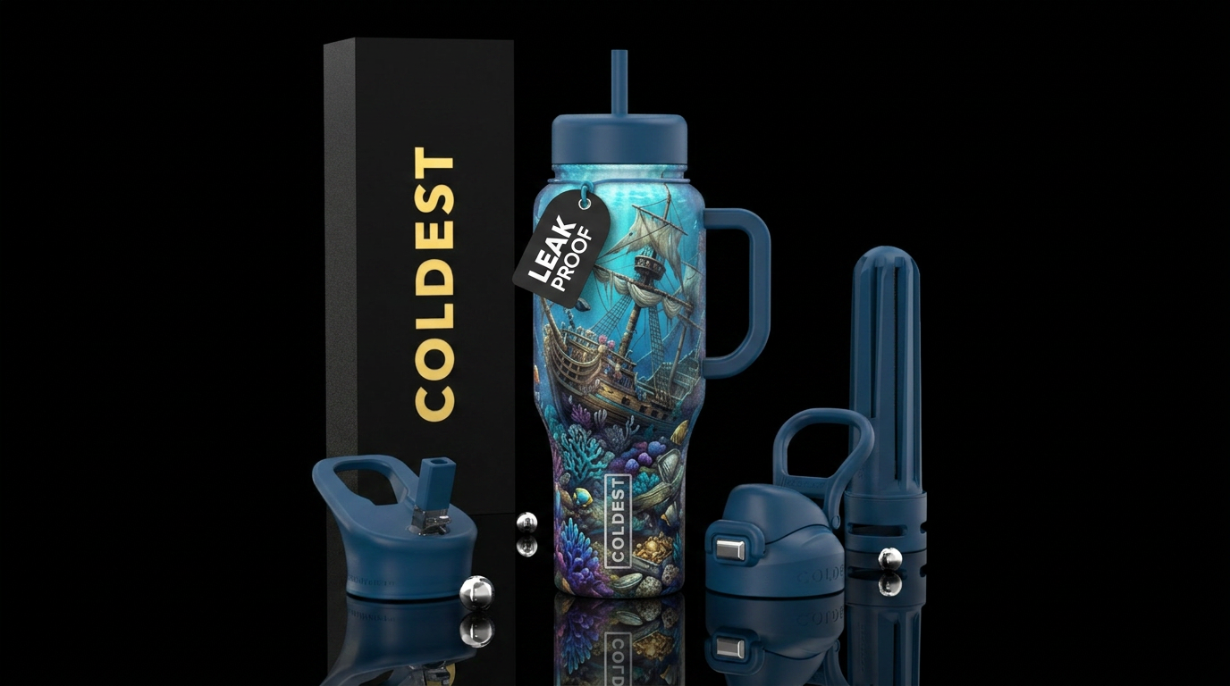 Shipwreck water bottle design