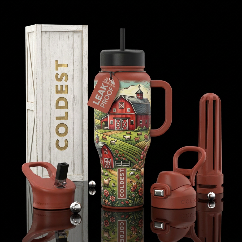Farmhouse water bottle design