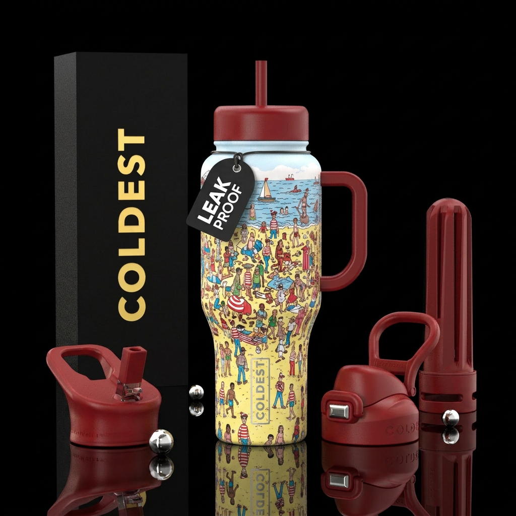 Where is Waldo? water bottle design