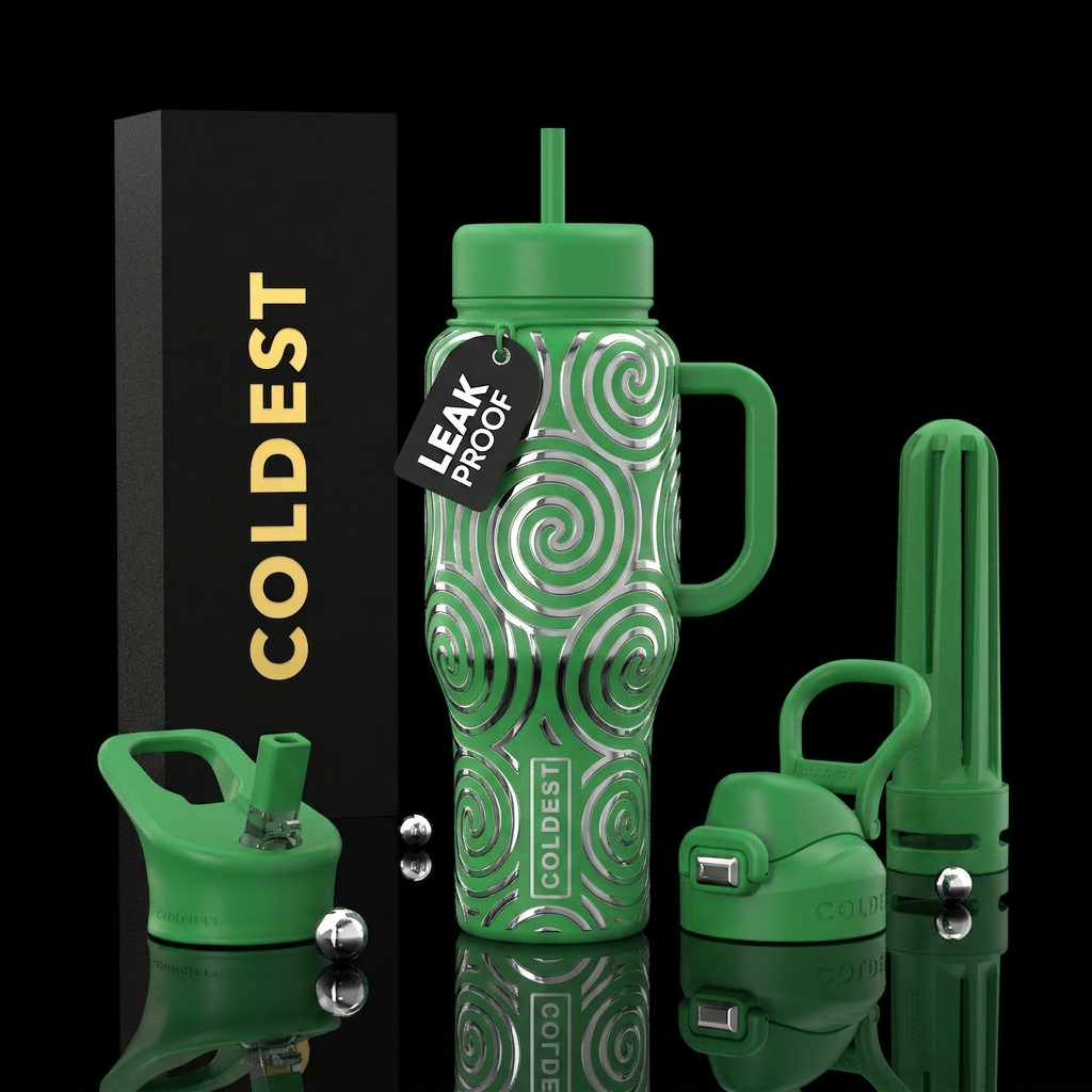 Meadow spiral water bottle design