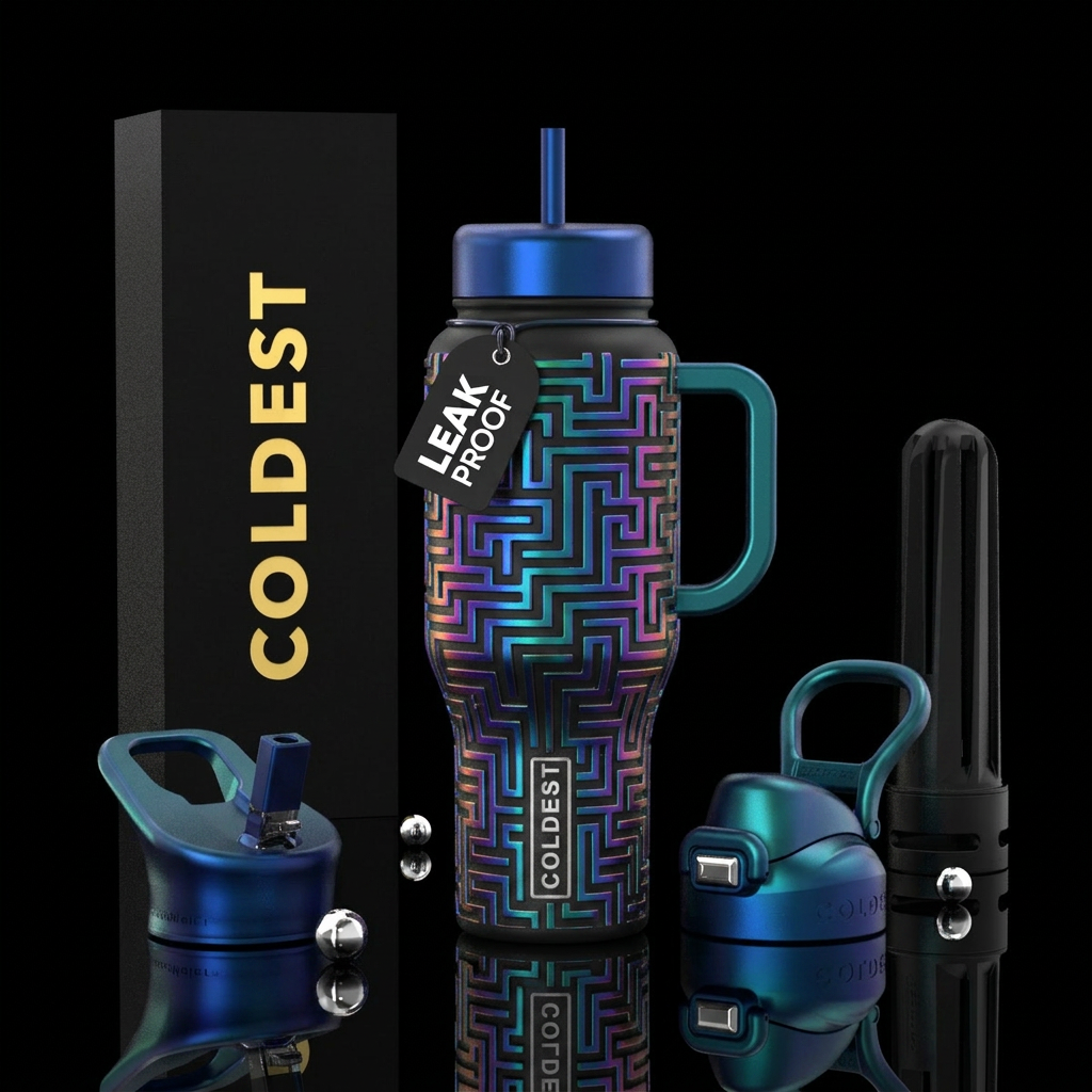 Labyrinth water bottle design