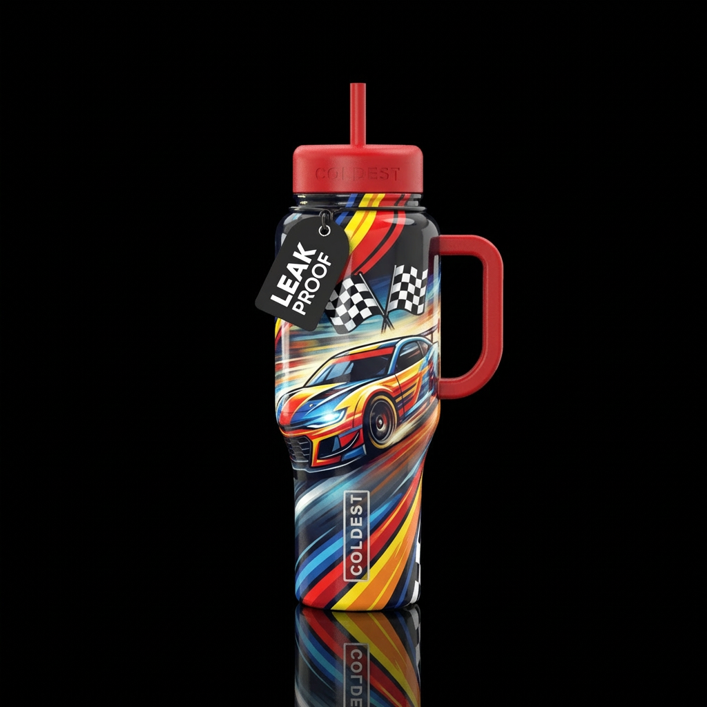 racecar water bottle design