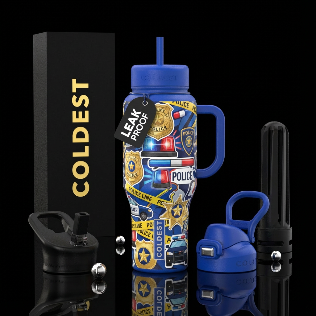 Police water bottle design