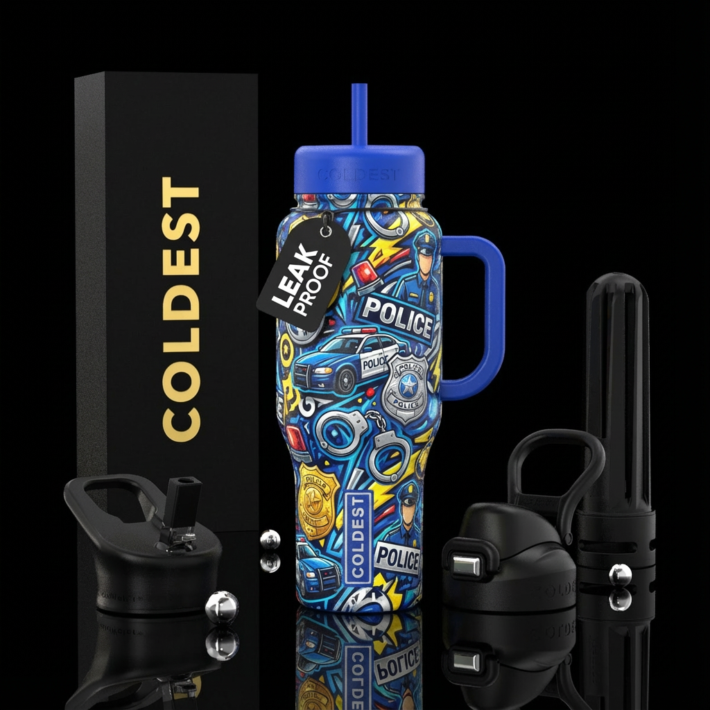 Police water bottle design