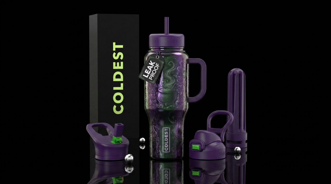 Witchs brew water bottle design