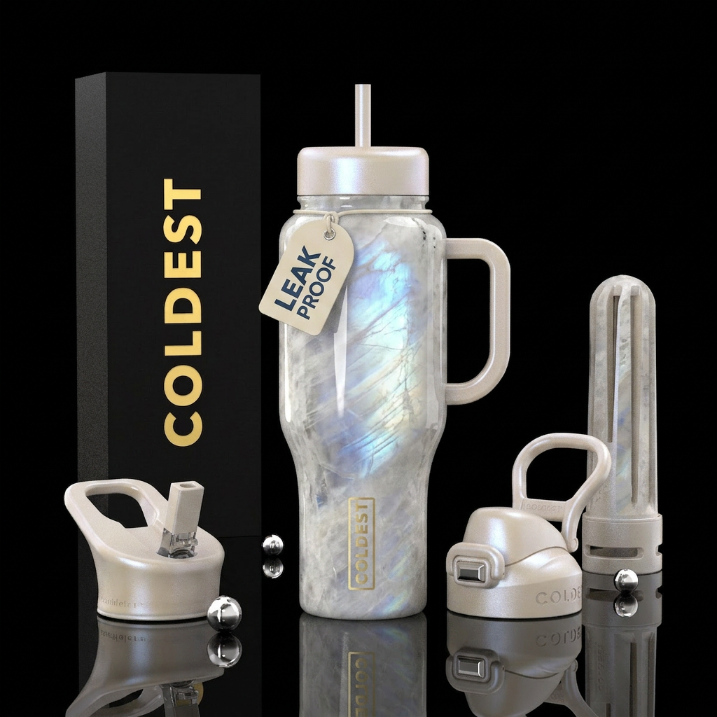Moonstone water bottle design