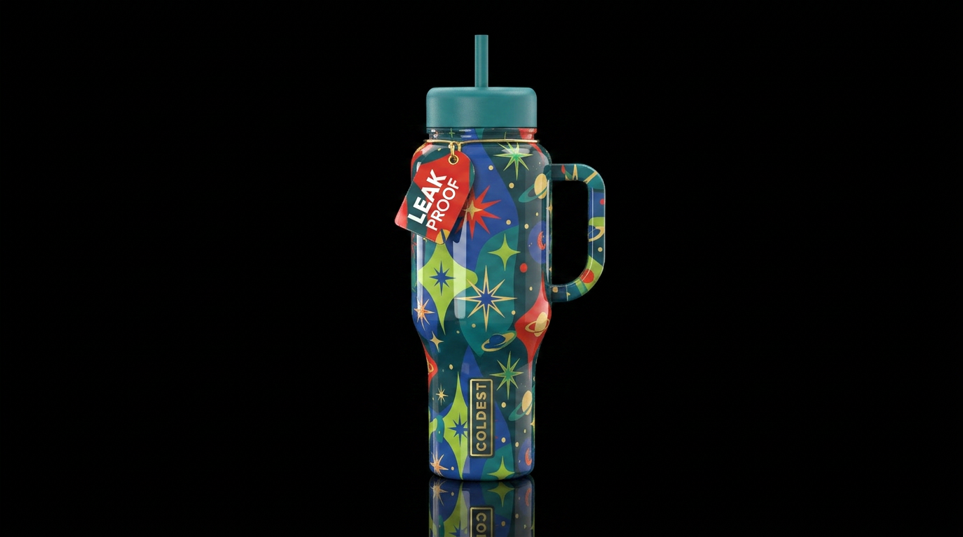 Atomic Space water bottle design