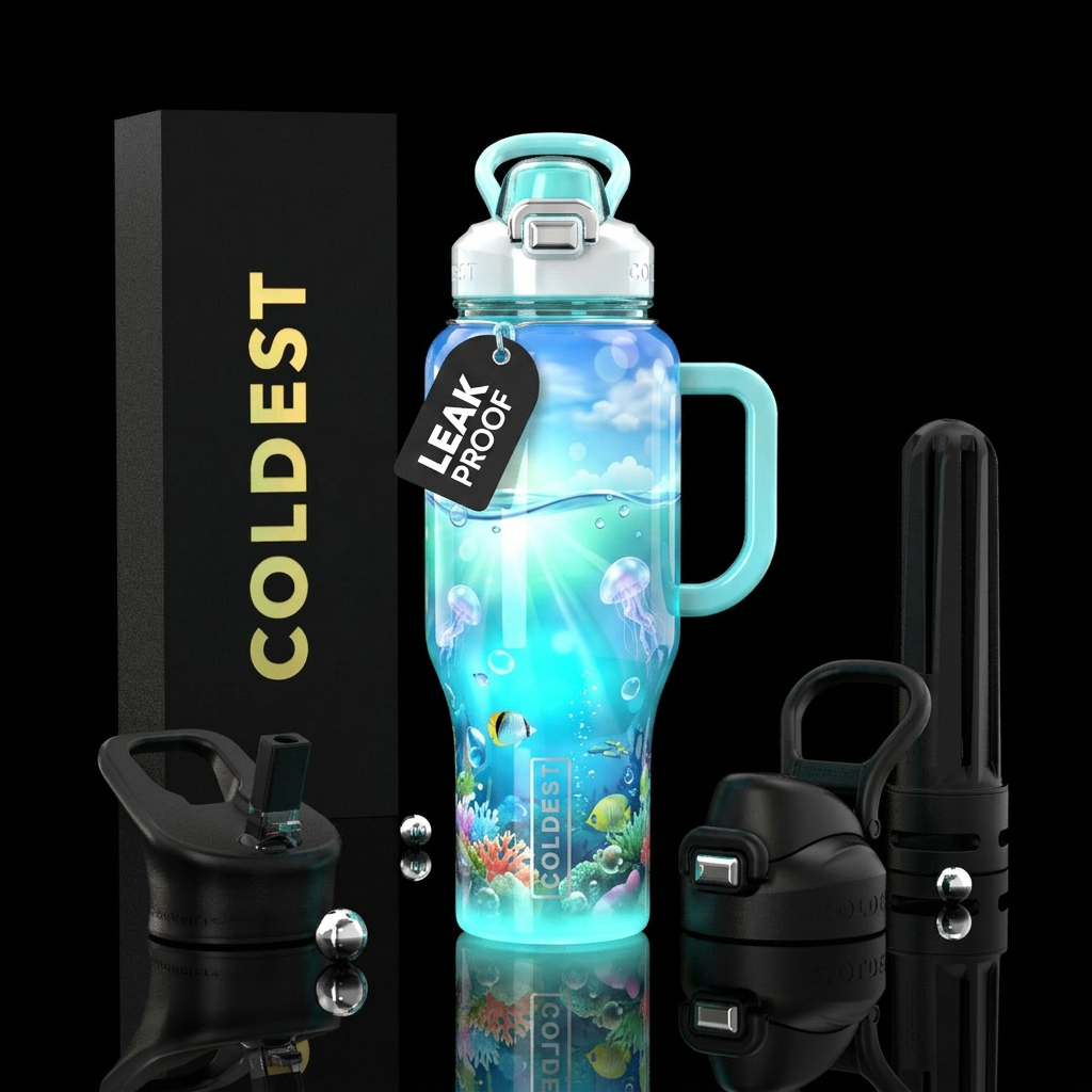 Tropical Jelly water bottle design