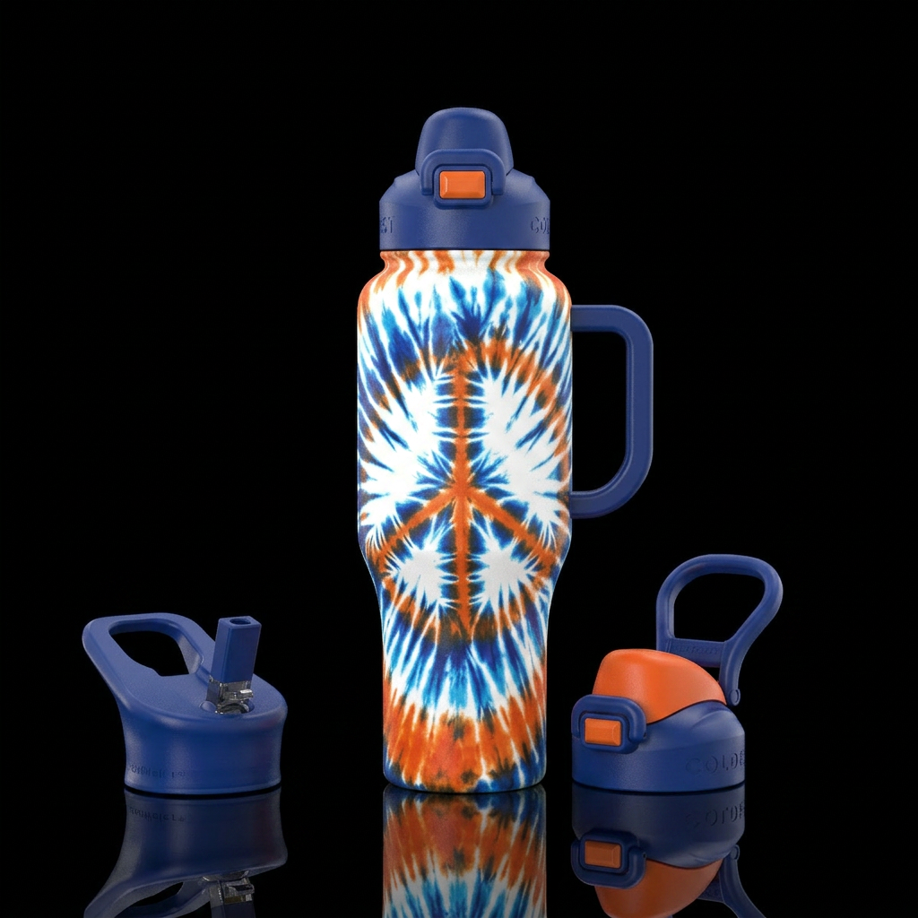 Peace water bottle design